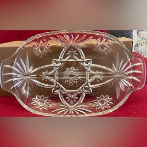Elegant Clear Glass Serving Platter